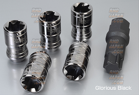 Kyo-Ei KICS Monolith T1/06 Open End Lug Nuts and Adapter Set